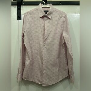 Express Performance Men’s Pink Dress Shirt Size Medium 15-15.5 Extra Slim